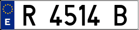 Trailer License Plate